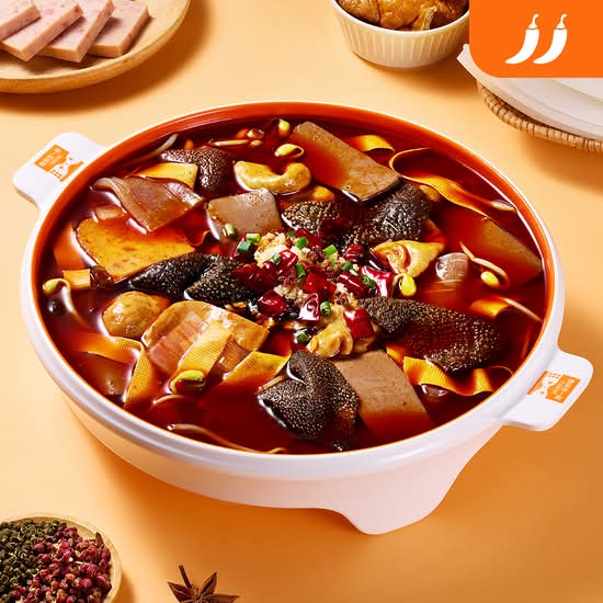 毛血旺 Boiled Pork Blood in Chili Sauce